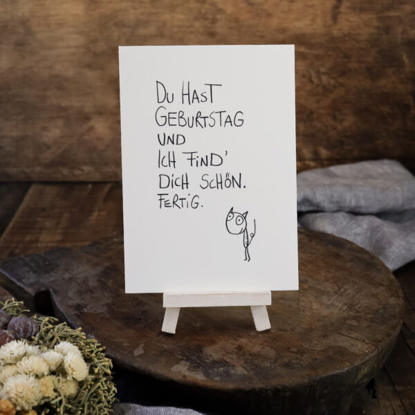 Postkarte "Du hast Geburtstag" - von Edition Gute Geister