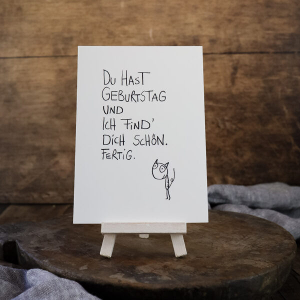 Postkarte "Du hast Geburtstag" - von Edition Gute Geister – Bild 3