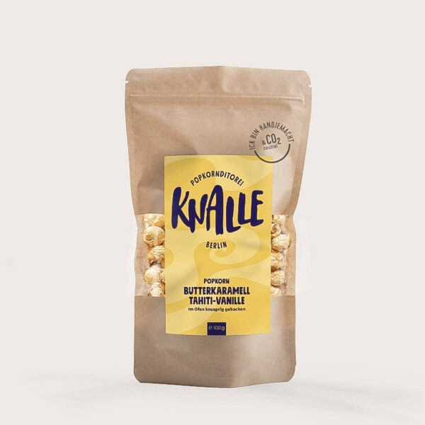 Butterkaramell Tahiti-Vanille Popcorn - von Popkornditorei Knalle