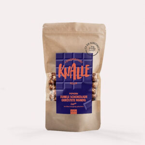 Dunkel Schokolade Geröstete Mandel Popcorn - von Popkornditorei Knalle (vegan)