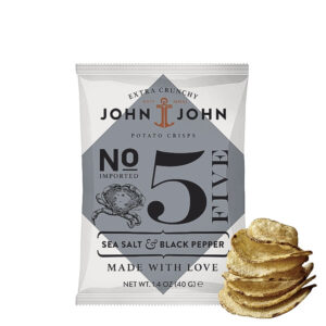 No. 5 Crisps Sea Salt & Black Pepper - von John & John