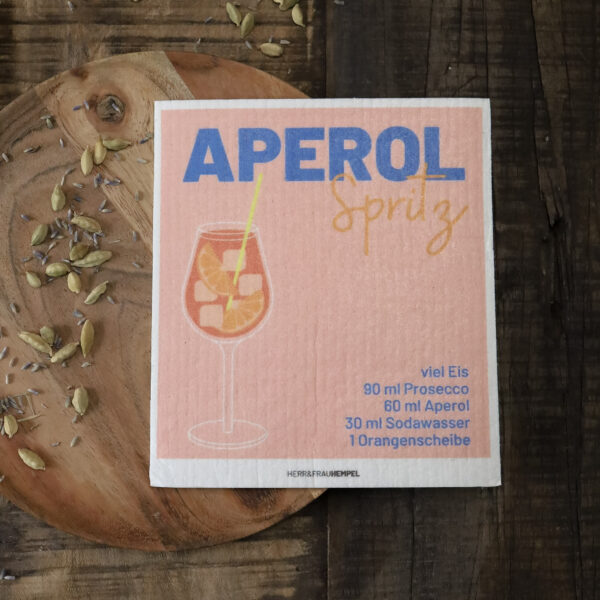 Schwammtuch Aperol Spritz – Bild 2