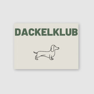 Postkarte "Dackelklub"