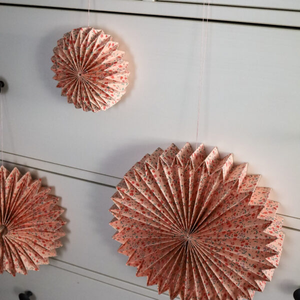 Papierornament - Set "Momo" 3-tgl. (rosa) – Bild 4