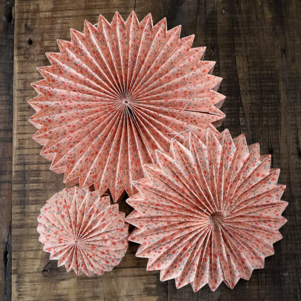 Papierornament - Set "Momo" 3-tgl. (rosa)