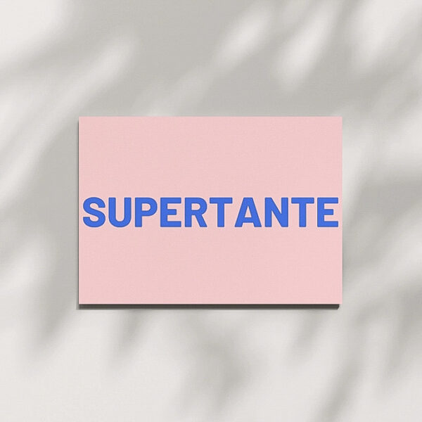 Postkarte "Supertante"