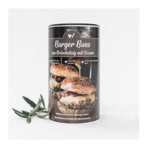 Backmischung Burger Buns aus Briocheteig mit Sesam