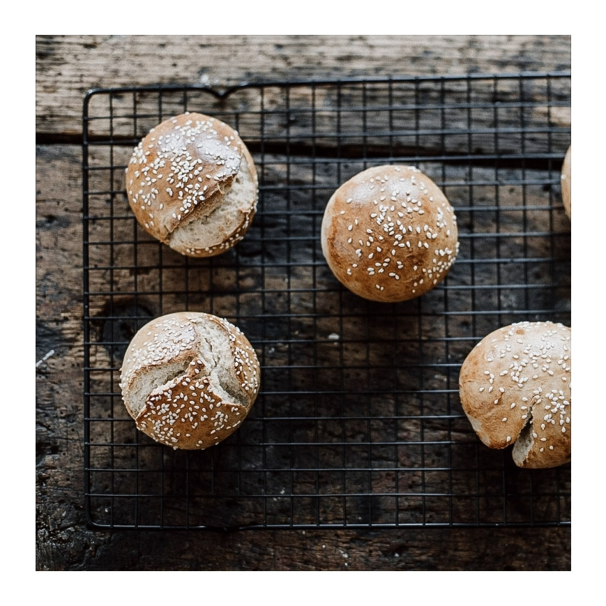 Backmischung Burger Buns aus Briocheteig mit Sesam – Bild 2