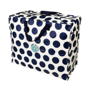 Jumbo - Aufbewahrungstasche "Marineblau auf weißem Spotlight"