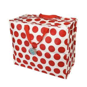 Jumbo - Aufbewahrungstasche "Rot auf weißem Spotlight"