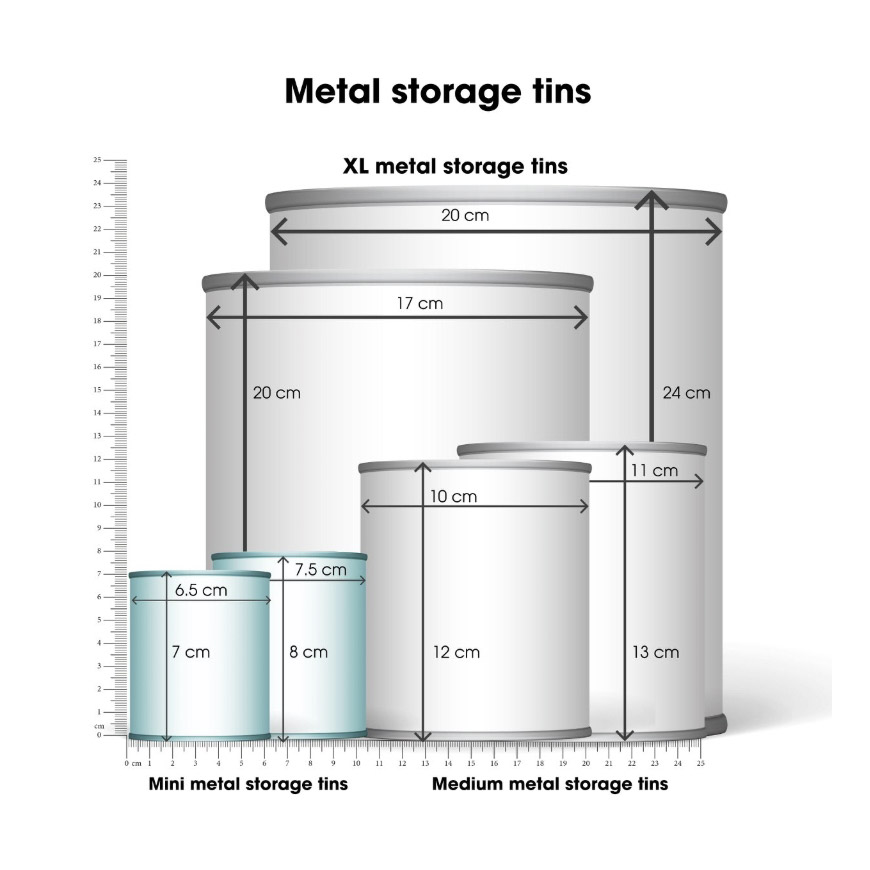 Mini Aufbewahrungsdosen - „Daisy“ (2er Set) – Bild 2